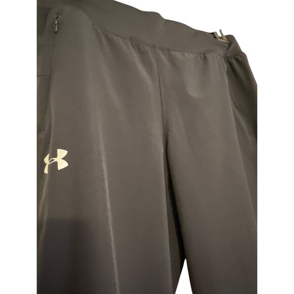 Under Armour SpeedPocket Womens HeatGear Jogger Pants Fitted Small Black - Picture 4 of 7